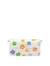 Marc Jacobs The Mini Bag In White Leather With Flower Print In Multi