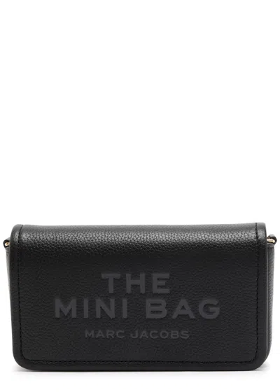 Marc Jacobs Mini Leather Shoulder Bag In Black