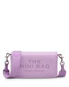 Marc Jacobs The Mini Bag Leather Crossbody In Wisteria/nickel