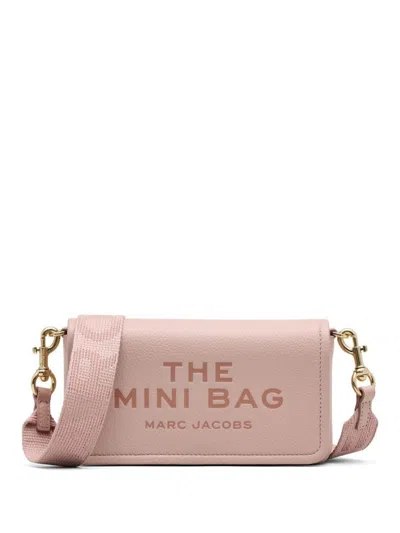 Marc Jacobs The Mini Bag Shoulder Bag In Rose-pink Leather In Neutral