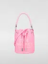 Marc Jacobs The Mini Bucket Bag In Grained Leather In Fuchsia