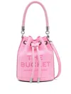 Marc Jacobs The Grained Leather Bucket Bag In Pink