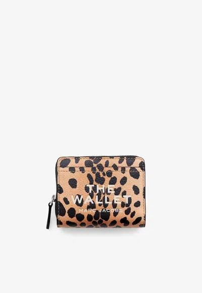 MARC JACOBS THE MINI CHEETAH LEATHER COMPACT WALLET