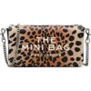 Marc Jacobs The Cheetah Chain Leopard Printed Mini Shoulder Bag In Black Multi
