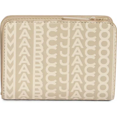 Marc Jacobs The Mini Compact French Wallet In Khaki
