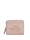 Marc Jacobs The Mini Compact Leather Wallet In Rosa