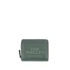 Marc Jacobs The Mini Compact Wallet - Leather - Green In Grey