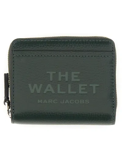 Marc Jacobs "the Compact" Mini Wallet In Green