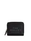 Marc Jacobs The Leather Mini Compact Wallet Accessories In Black