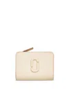 Marc Jacobs The Covered J Marc Mini Compact Wallet In White
