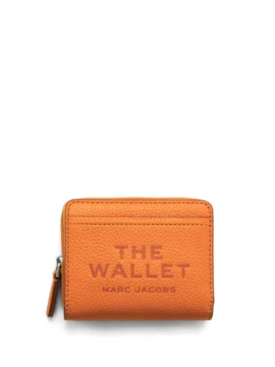 Marc Jacobs The Mini Compact Wallet Accessories In Yellow & Orange