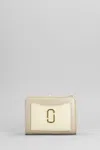 Marc Jacobs Mini Wallet Compact Design Gold-tone Hardware In Beige