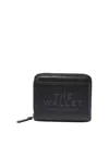 Marc Jacobs 'the Mini' Black Wallet With Engraved Logo On The Front In Black