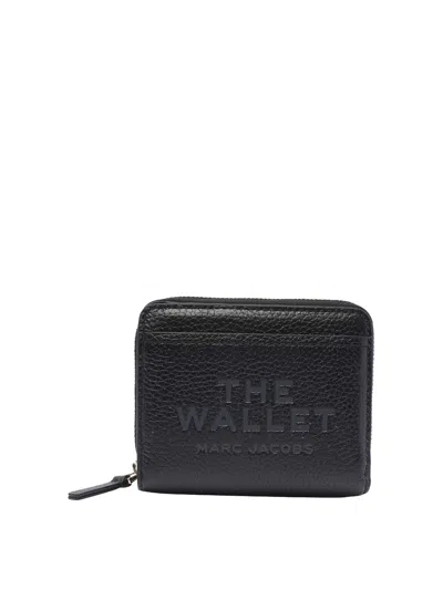 Marc Jacobs Women's The Leather Mini Compact Wallet Black