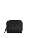 Marc Jacobs 'the Mini' Black Wallet With Engraved Logo On The Front In Black