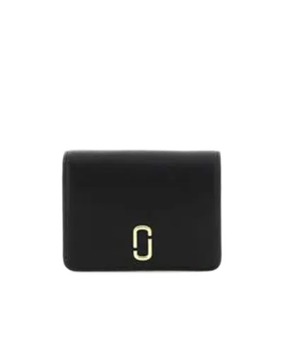Marc Jacobs The Mini Compact Wallet In Black