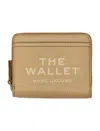 Marc Jacobs 'mini Compact' Beige Wallet With Embossed Logo