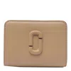 Marc Jacobs The Leather J Marc Mini Compact Wallet In Camel