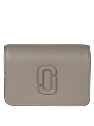 Marc Jacobs The Mini Compact Wallet In Gray