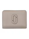 Marc Jacobs The Covered J Marc Mini Compact Wallet In Grey