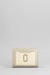 Marc Jacobs Mini Wallet Compact Design Gold-tone Hardware In Beige