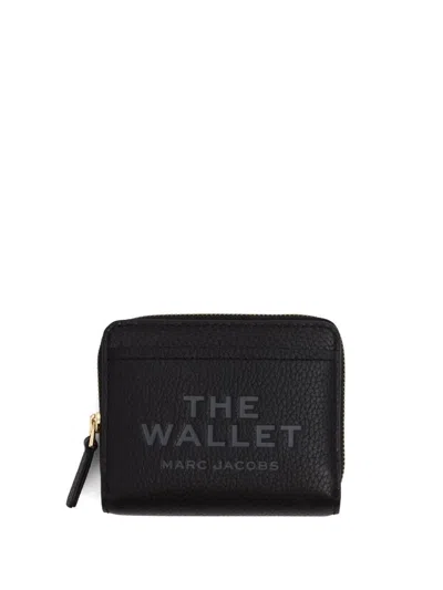 Marc Jacobs The Mini Compact Wallet Leather In Black