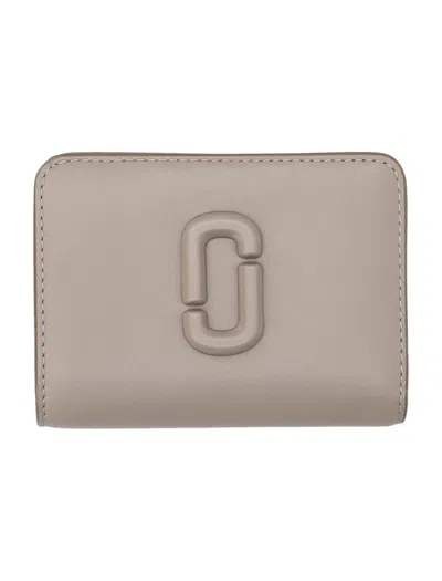 Marc Jacobs The Mini Compact Wallet In Grey