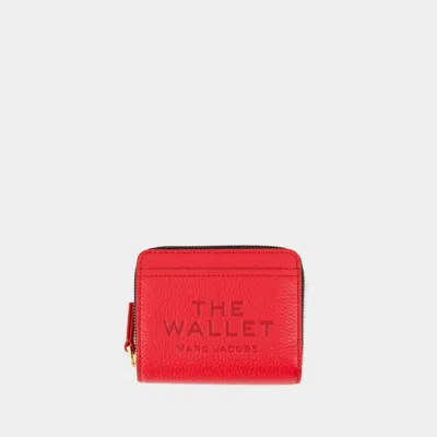 Marc Jacobs The Mini Compact Wallet In Red