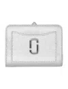 Marc Jacobs The Mini Compact Wallet In Silver
