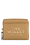 Marc Jacobs 'mini Compact' Beige Wallet With Embossed Logo