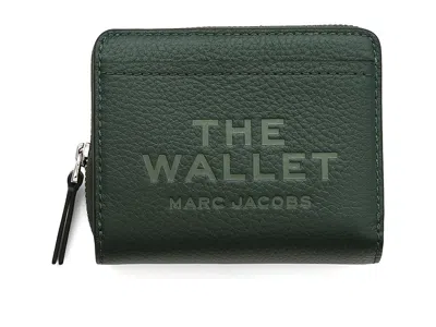 Marc Jacobs The Mini Compact Wallet Wallet Handbags Forest: One Size In Green