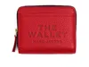 Marc Jacobs The Leather Mini Compact Wallet In Red