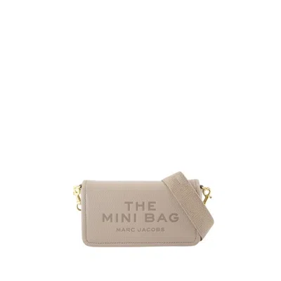 Marc Jacobs The Mini Crossbody - Leather - Grey In Pink