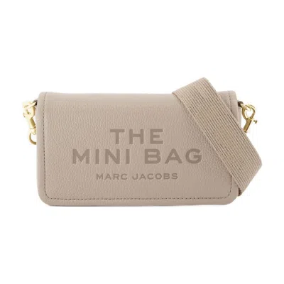 Marc Jacobs The Mini Crossbody - Leather - Grey In Pink