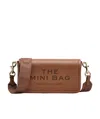 Marc Jacobs Borsa A Spalla The Leather Mini Argan Oil In Brown