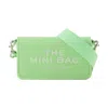Marc Jacobs Rectangular Mini Bag In Soft Green Cow Leather In Green