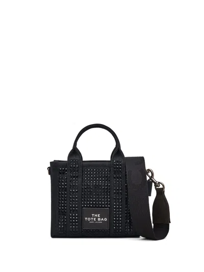 Marc Jacobs The Mini Crystal Tote Bag In Black