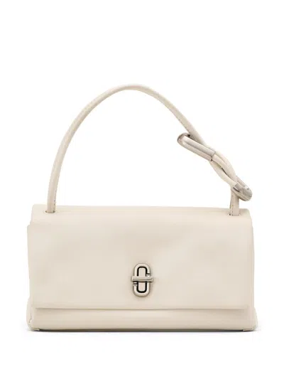 Marc Jacobs White Bag With Minimalist Design And Subtle Logo In Cloud White