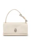 Marc Jacobs Large Dual Shoulder Bag In Smooth Leather In White