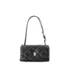 Marc Jacobs The Quilted Mini Dual Shoulder Bag Black In Grey