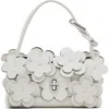 Marc Jacobs White The Dual Mini Bag In Leather With Flowers In White
