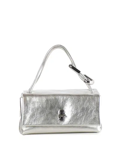 Marc Jacobs The Mini Dual Leather Bag In Silver