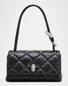 Marc Jacobs The Quilted Mini Dual Shoulder Bag Black In Black