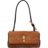 Marc Jacobs The Mini Dual Suede Shoulder Bag In Brown
