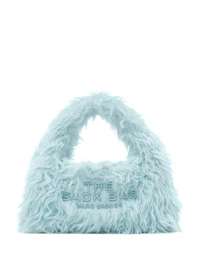 Marc Jacobs The Mini Faux Fur Sack Tote Bag In Blue
