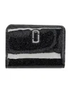 Marc Jacobs The Mini Glittered Compact Wallet In Black