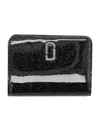 Marc Jacobs The Mini Glittered Compact Wallet In Black