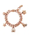 Marc Jacobs Charm Chunky-chain Bracelet In Pink