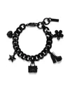 Marc Jacobs Charm Chunky-chain Bracelet In Black