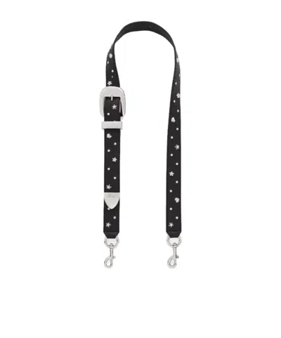 Marc Jacobs The Mini Icon Stud Leather Strap In Black